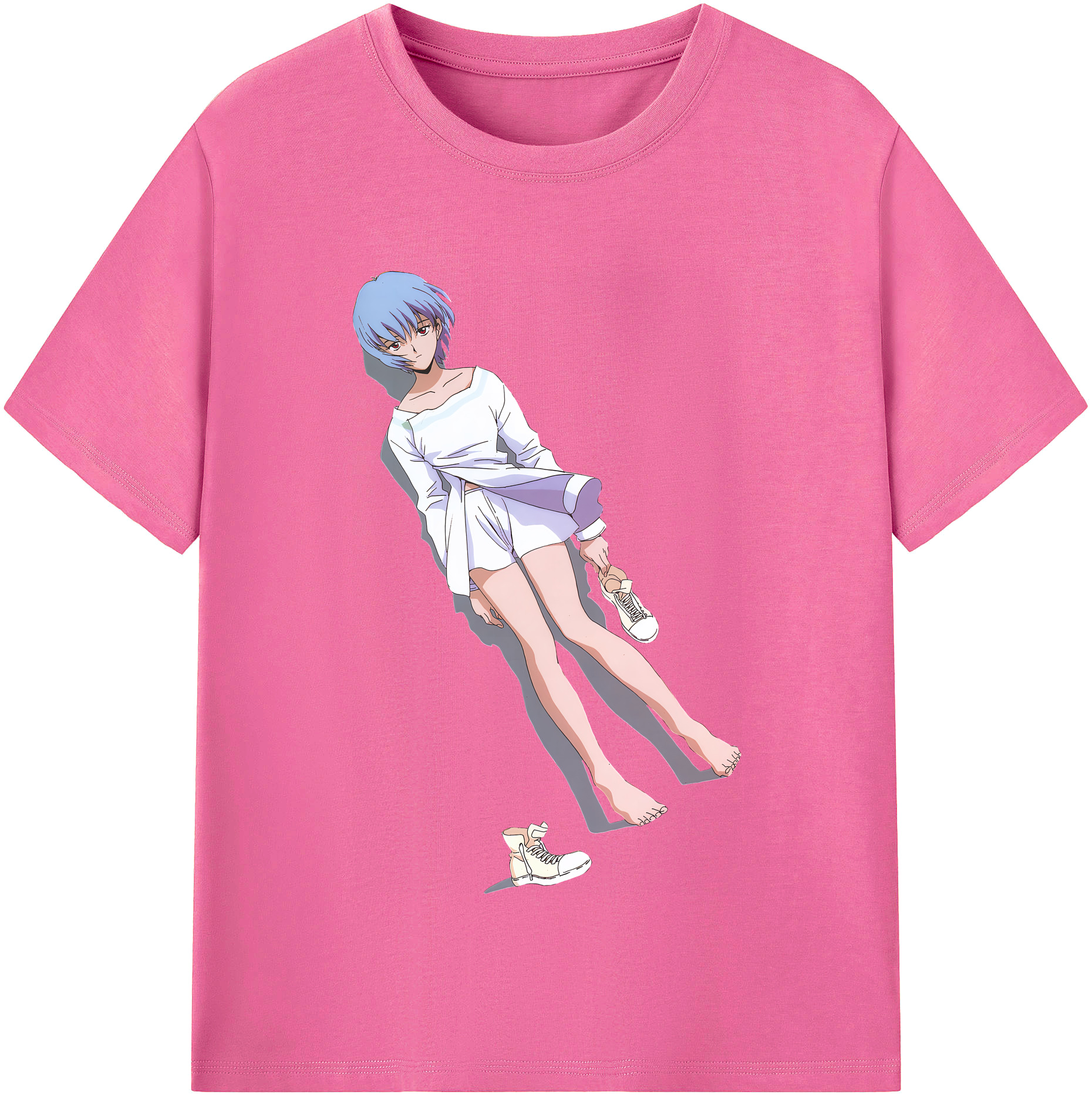 （画像用） EVA 新世紀エヴァンゲリオン レディースカジュアルプリントTシャツ（綿100％）